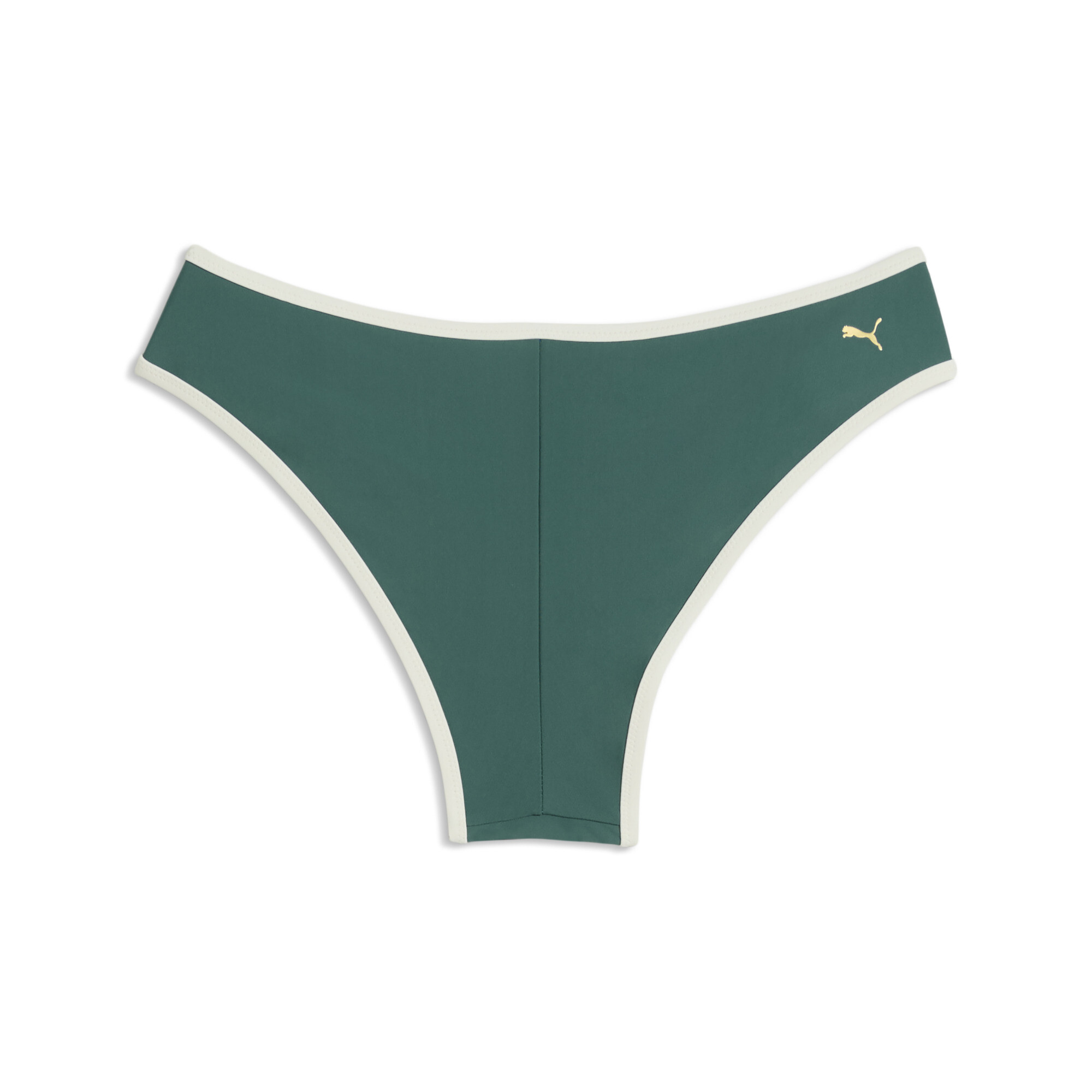 PUMA zwemslip voor Dames, Groen/Zwart, Maat M thumbnail 2