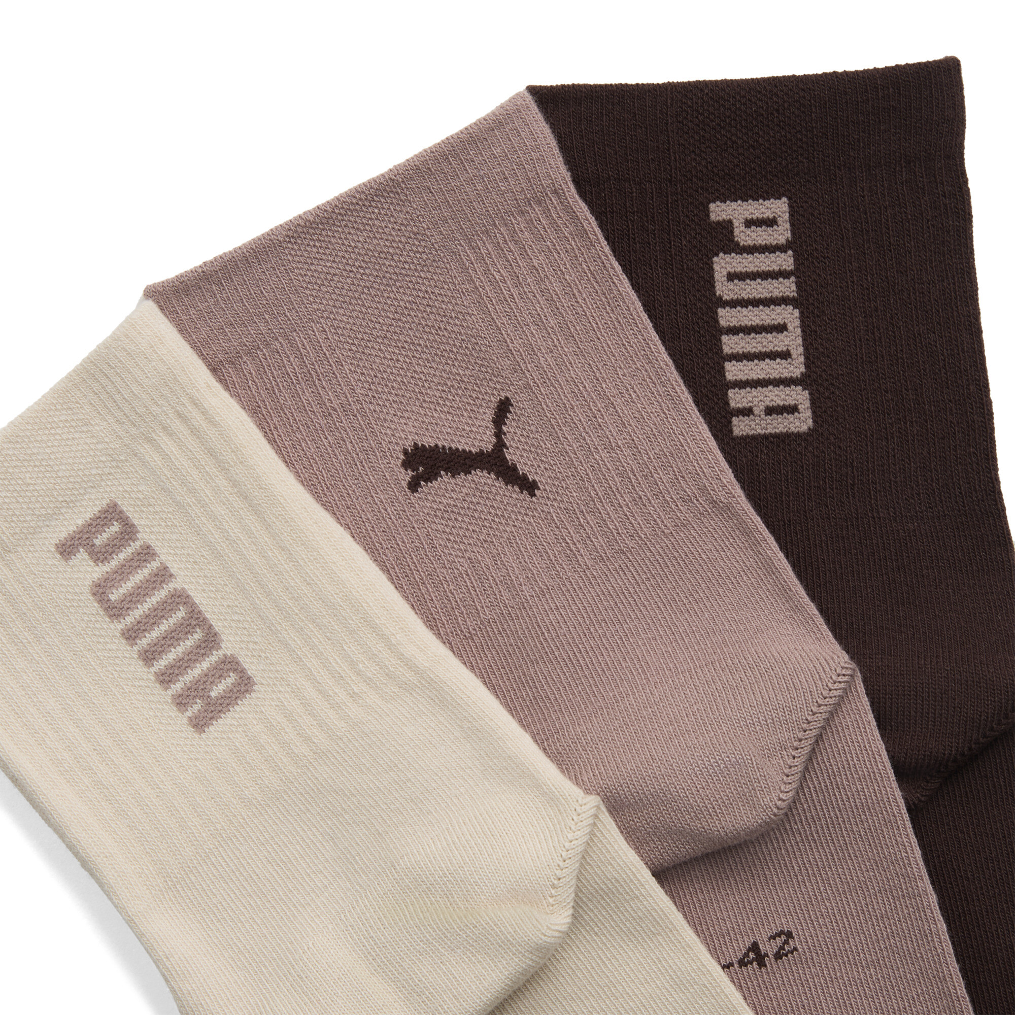 PUMA korte uniseks sokken, Beige, Maat 39-42 thumbnail 2