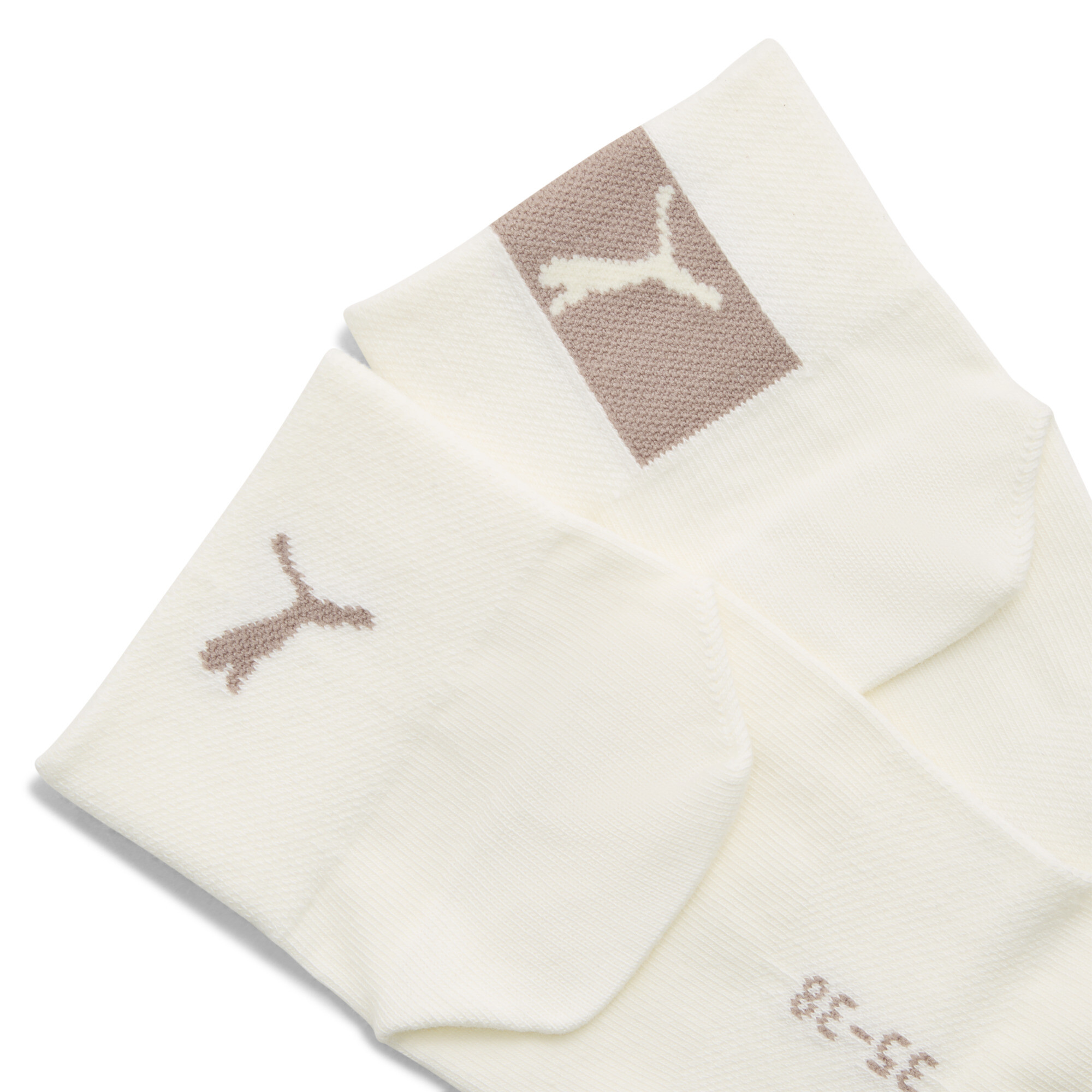 PUMA quartersokken voor Dames, Beige, Maat 35/38 thumbnail 2