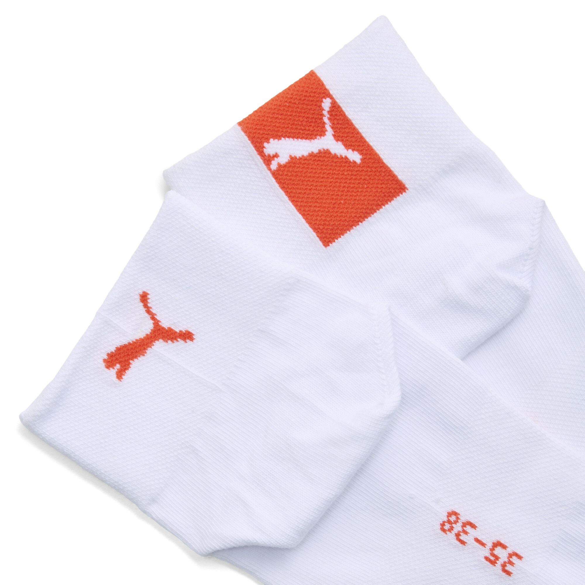 PUMA quartersokken voor Dames, Roze/Wit, Maat 35/38 thumbnail 2