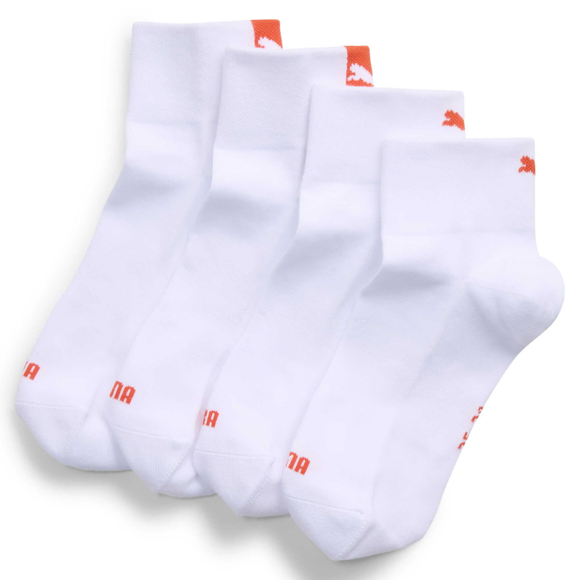 PUMA quartersokken voor Dames, Rood/Wit, Maat 35/38