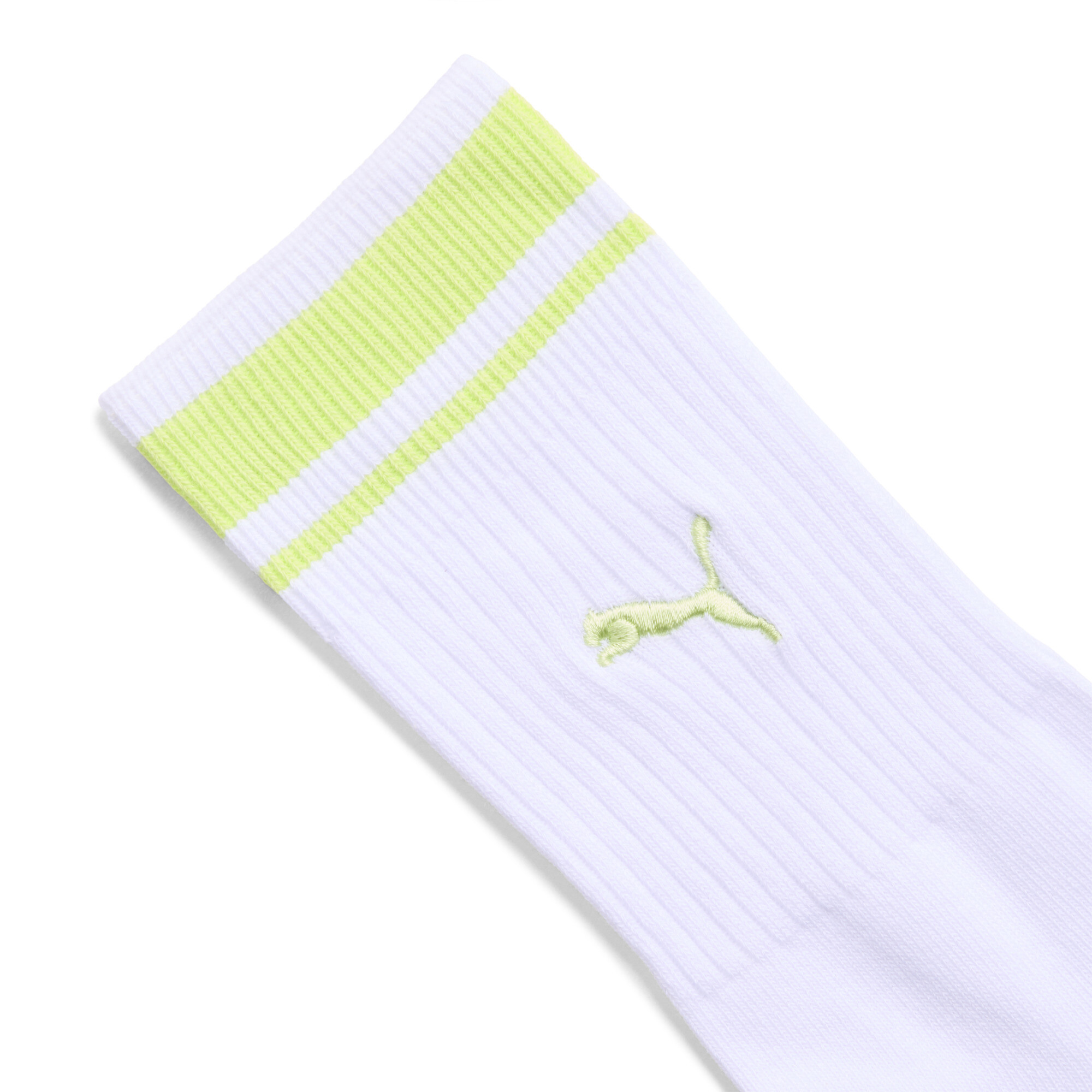 PUMA uniseks crewsokken, Groen, Maat 39-42 thumbnail 2