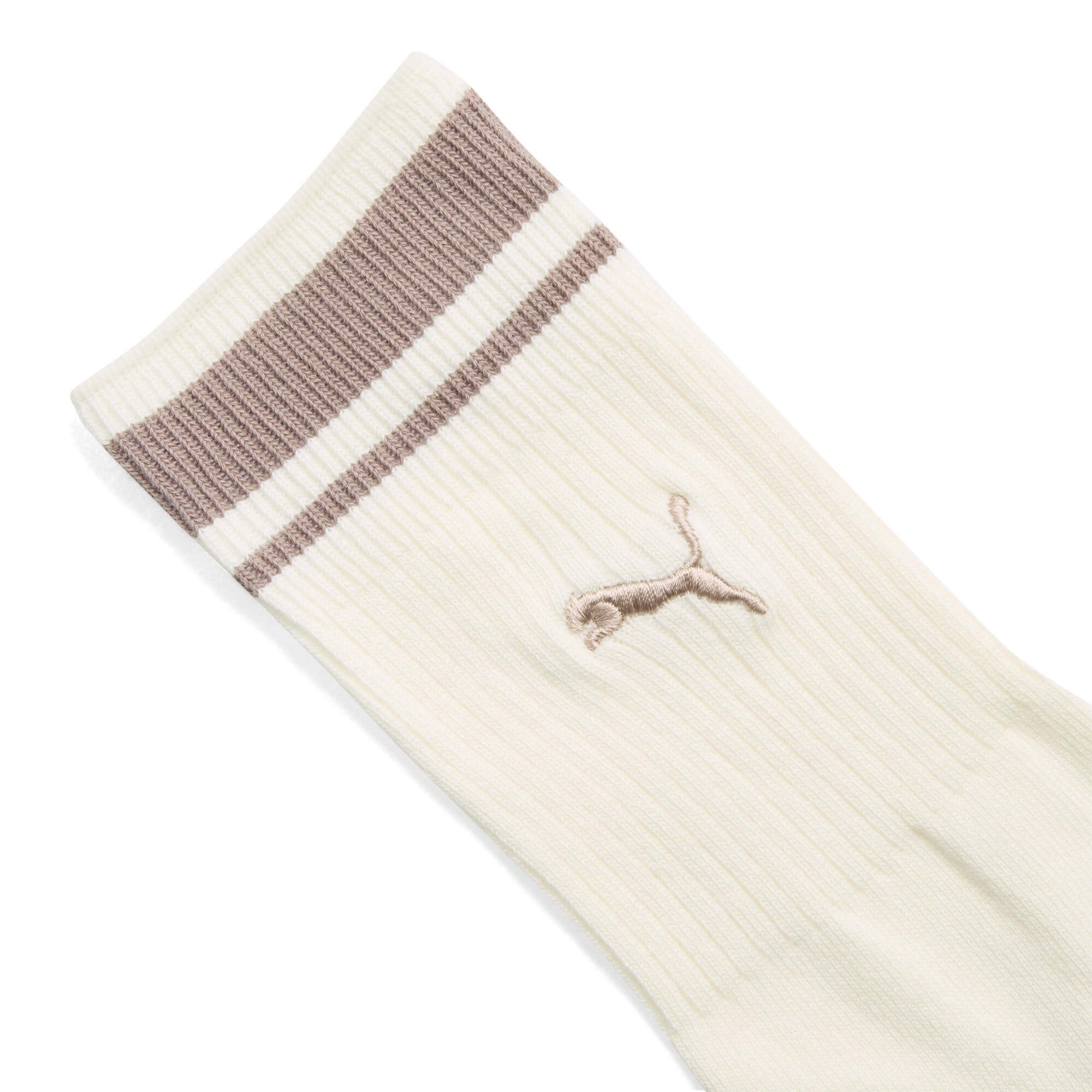 PUMA uniseks crewsokken, Beige, Maat 39-42 thumbnail 2