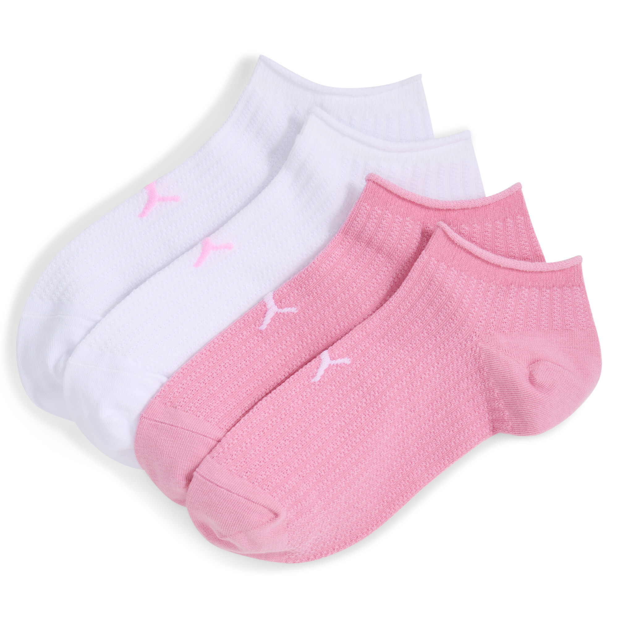 PUMA sneakersokken voor Dames, Roze/Wit, Maat 39/42