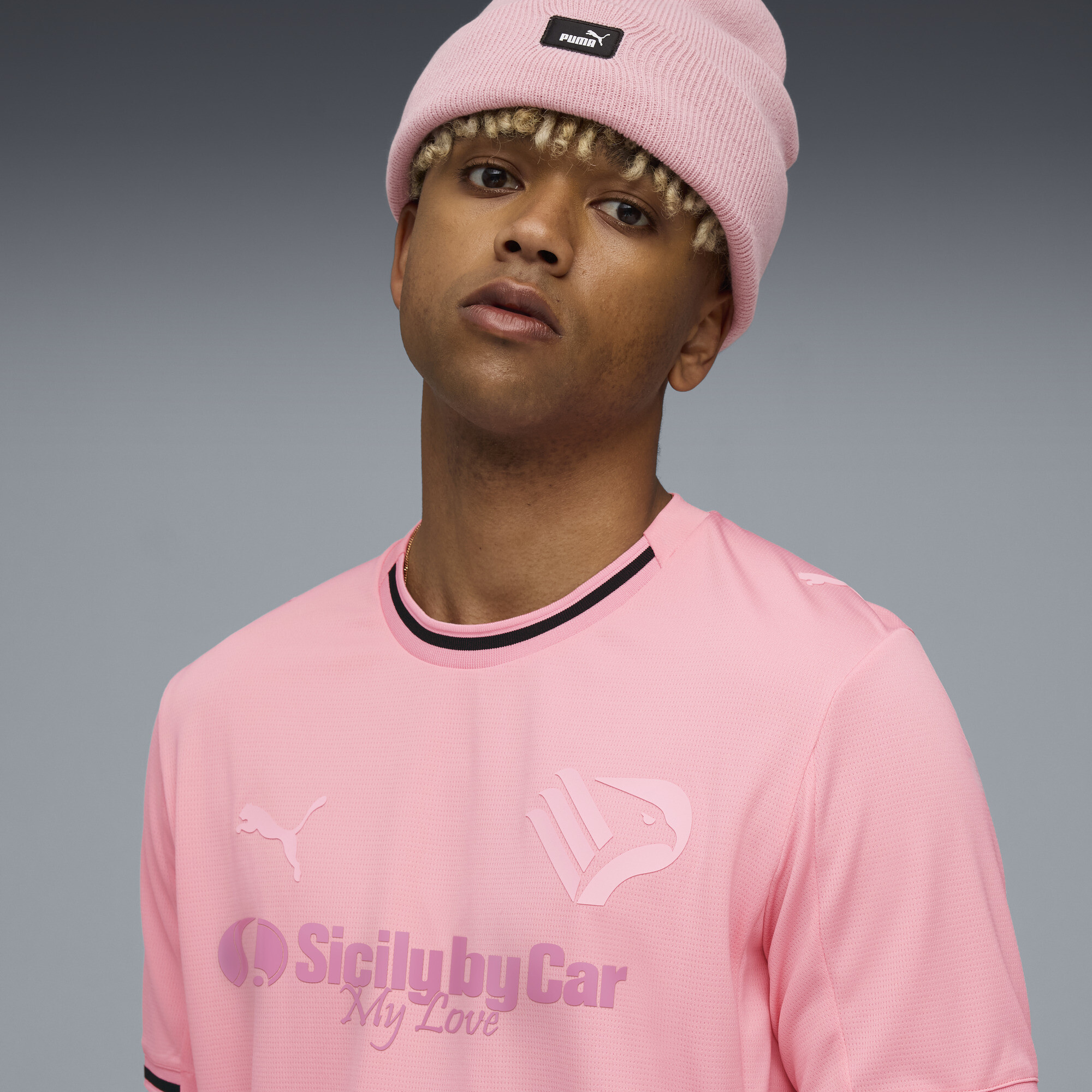 PUMA Palermo F.C. 25/26 Replica thuisshirt voor Heren, Roze, Maat S thumbnail 5