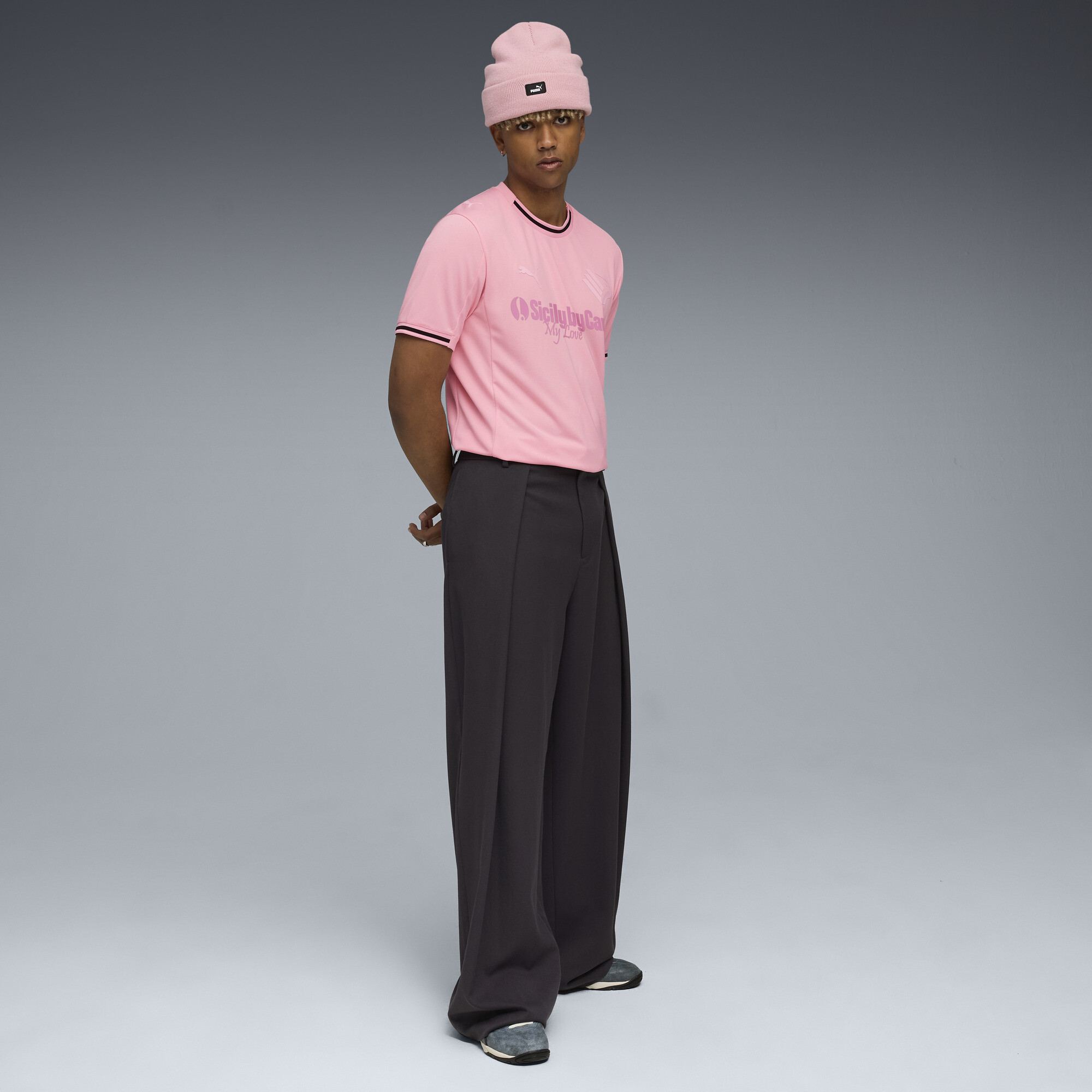 PUMA Palermo F.C. 25/26 Replica thuisshirt voor Heren, Roze, Maat S thumbnail 4