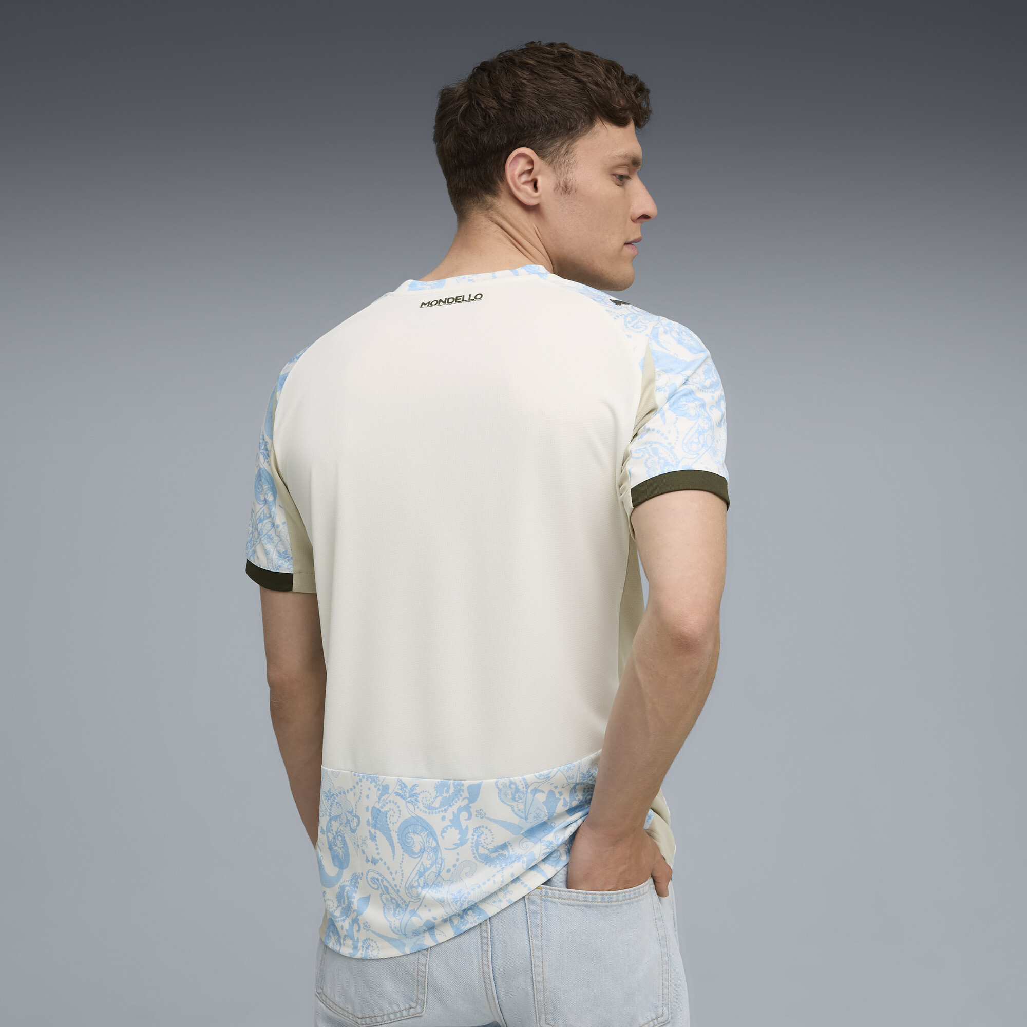 PUMA Palermo F.C. 25/26 Replica derde shirt voor Heren, Blauw/Wit, Maat XL thumbnail 3