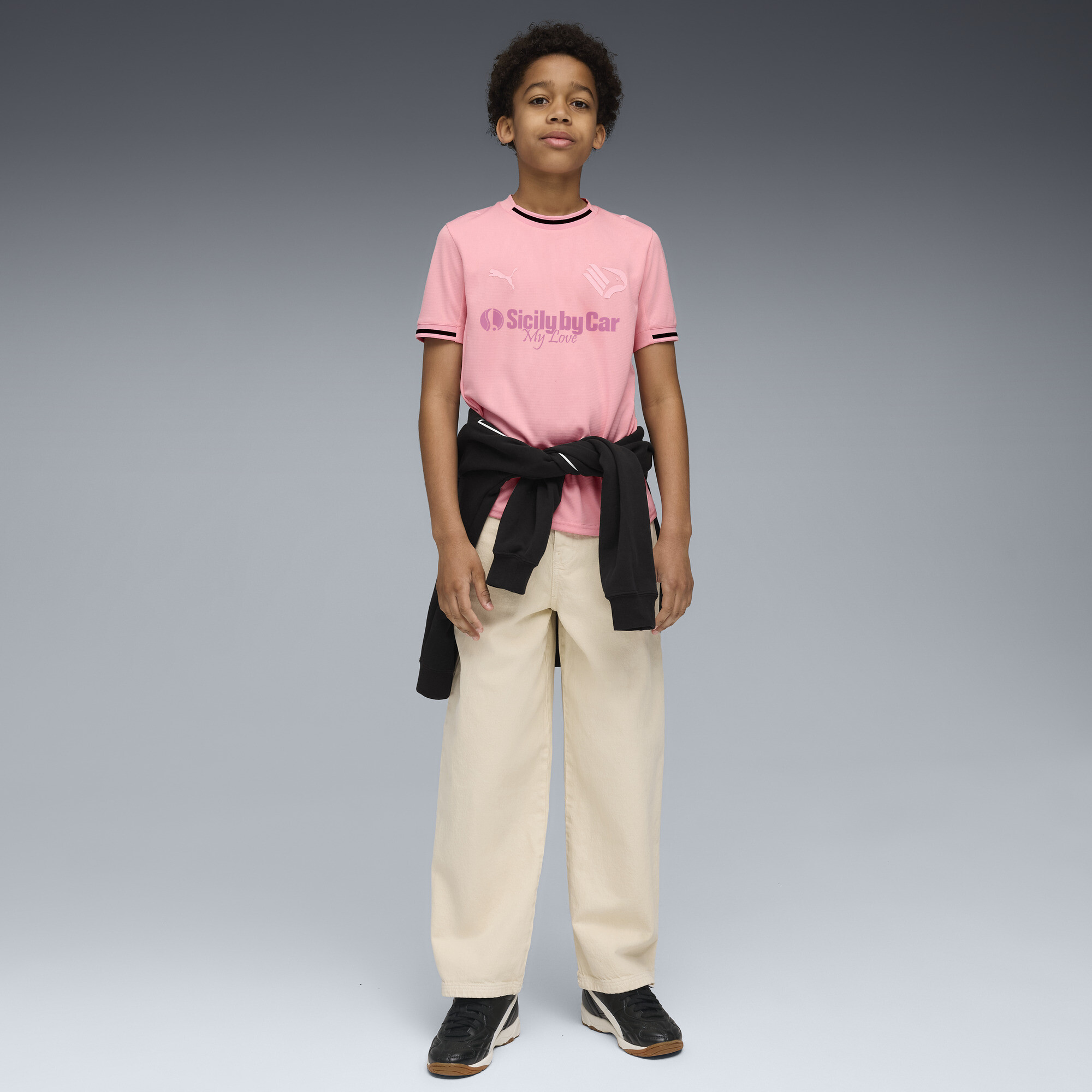 PUMA Palermo F.C. 25/26 Replica thuisshirt, Roze, Maat 7-8Y thumbnail 5