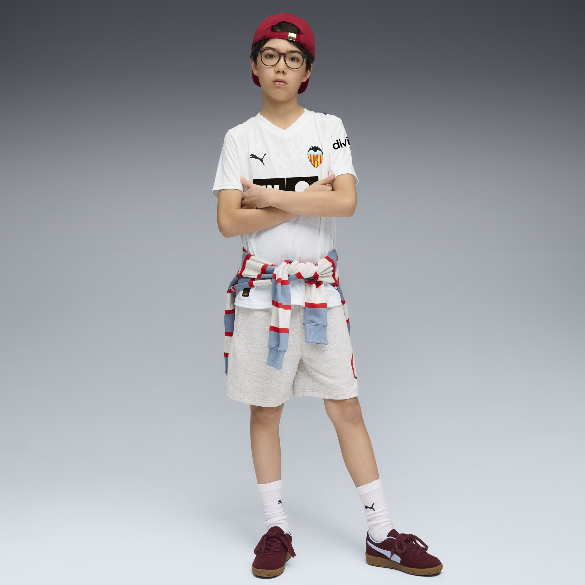 PUMA Valencia CF 25/26 thuisshirt, Wit, Maat 15-16Y thumbnail 5