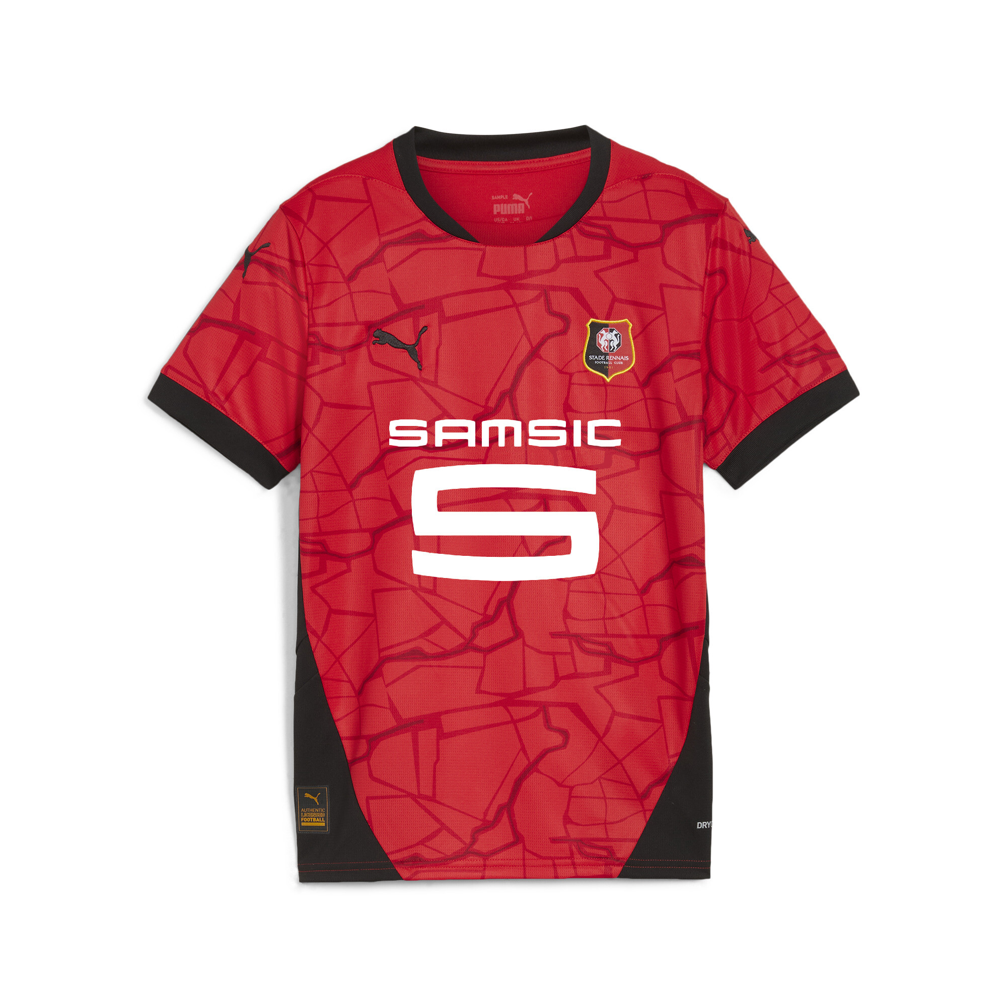 Puma Stade Rennais F.C. 24/25 Home Jersey Youth, Red, Size 15-16Y, Clothing