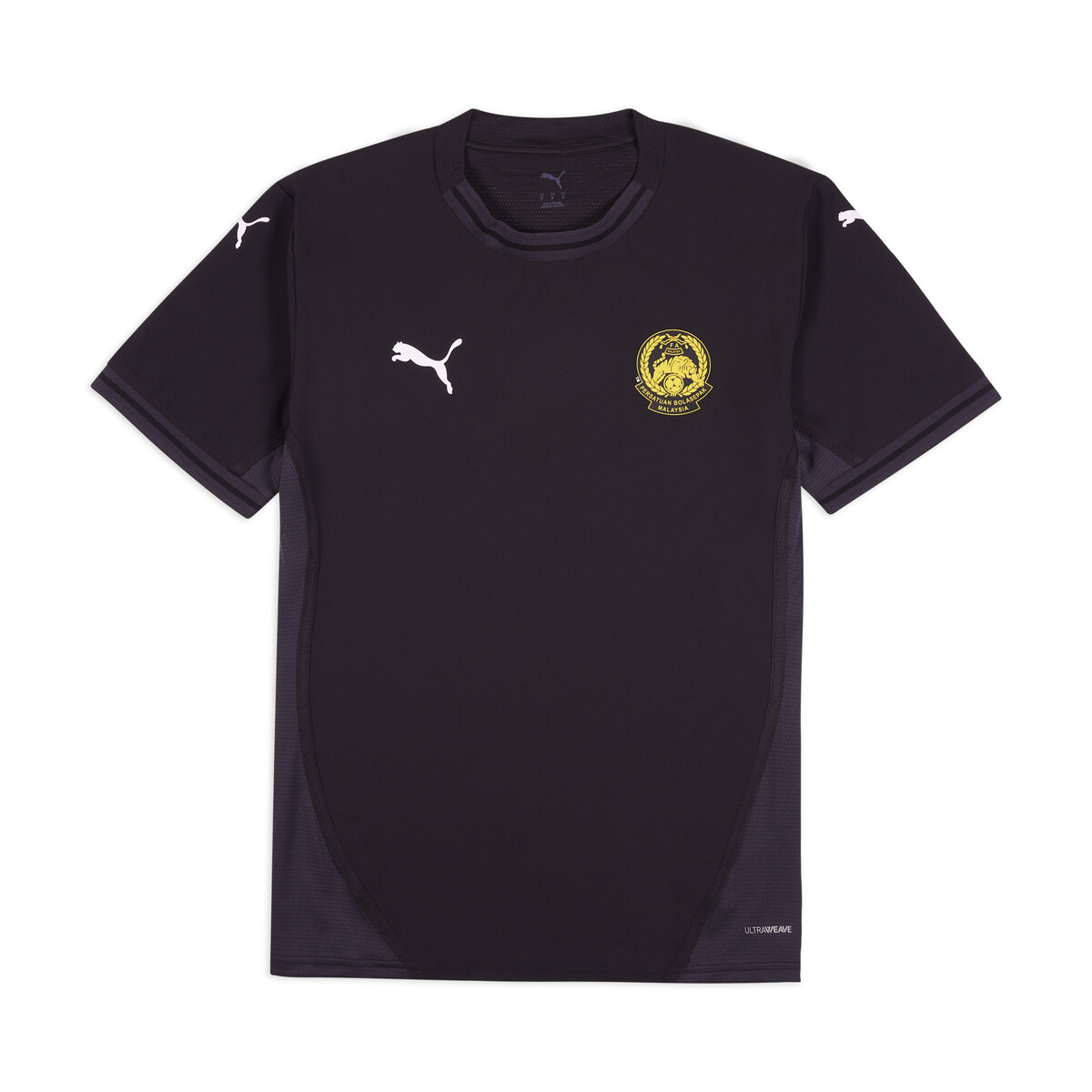 PUMA - FAM Harimau Malaya Pre-match Jersey Men in Black/White Flat Dark Gray, Large