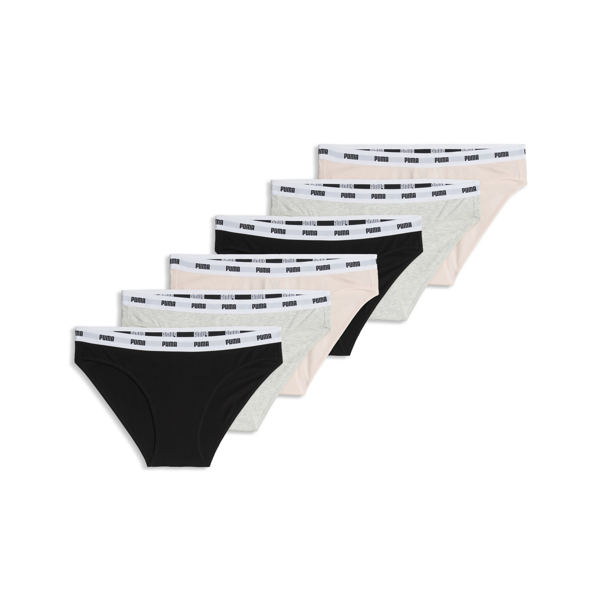 PUMA Slips Damen (6er-Pack), Accessoires, XL