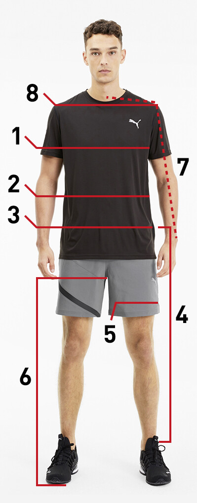 puma jersey size chart